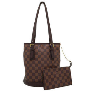 Louis Vuitton Damier Marais Bucket Shoulder Bag